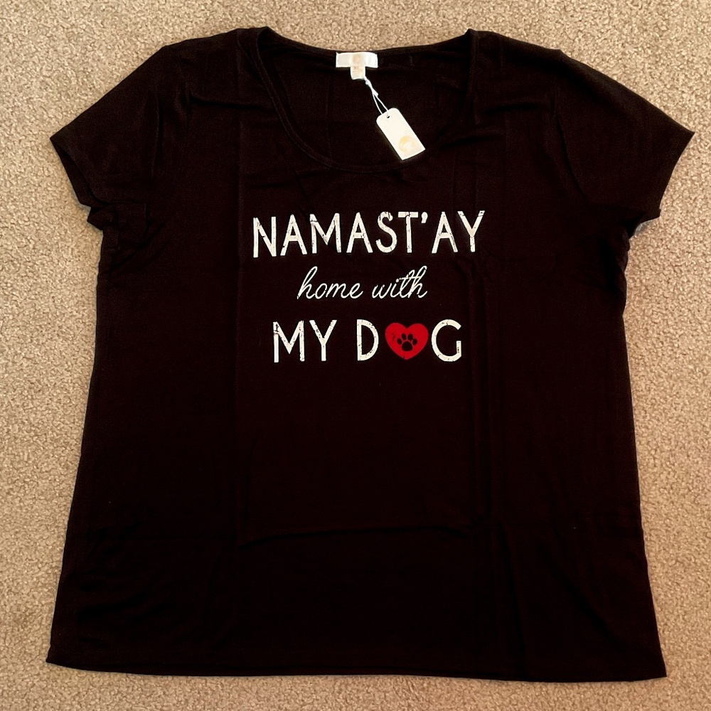 size XL, bust up to 42” inches, ultimate dog mom top, made in USA 🇺🇸, new cond